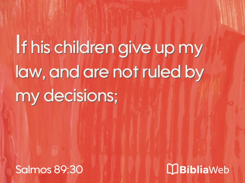 Salmos 89:30 em imagem para compartilhar