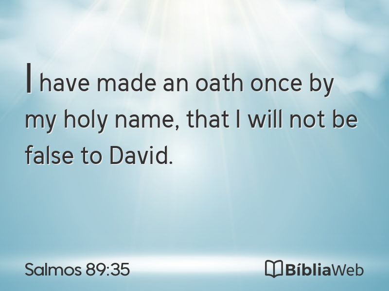 Salmos 89:35 em imagem para compartilhar