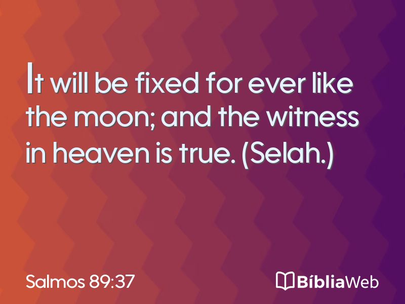 Salmos 89:37 em imagem para compartilhar