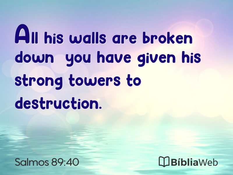 Salmos 89:40 em imagem para compartilhar