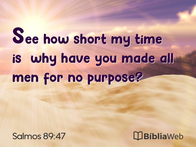 Salmos 89:47 em imagem para compartilhar