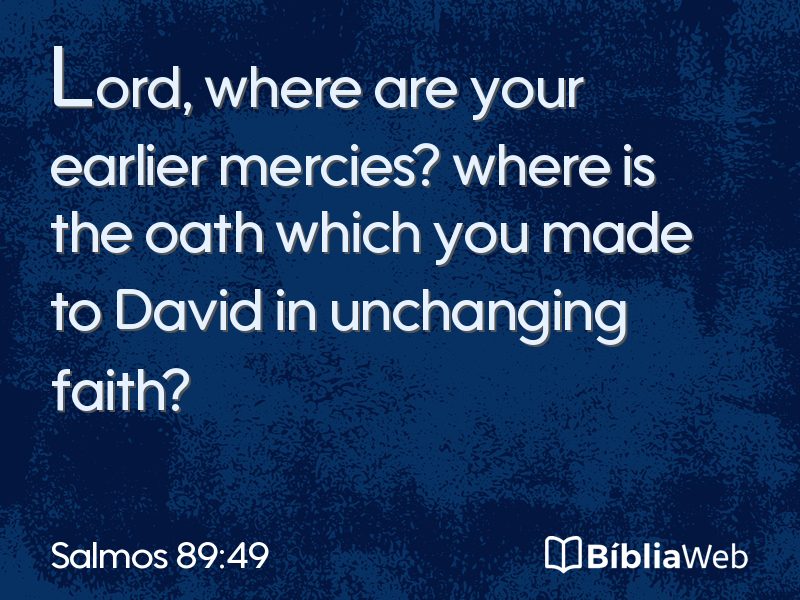 Salmos 89:49 em imagem para compartilhar
