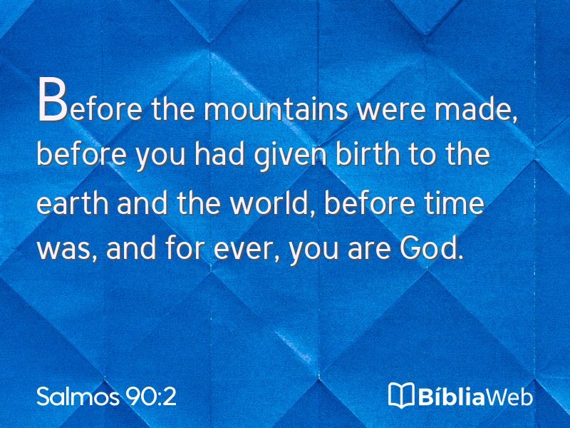 Salmos 90:2 em imagem para compartilhar