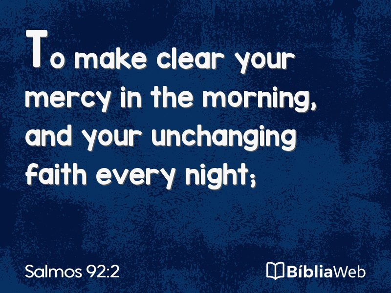 Salmos 92:2 em imagem para compartilhar