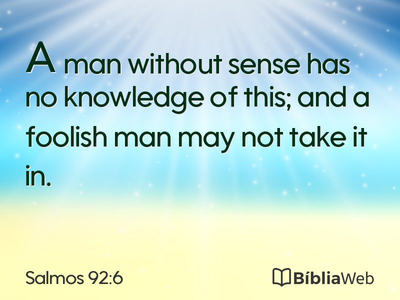 Salmos 92:6 em imagem para compartilhar