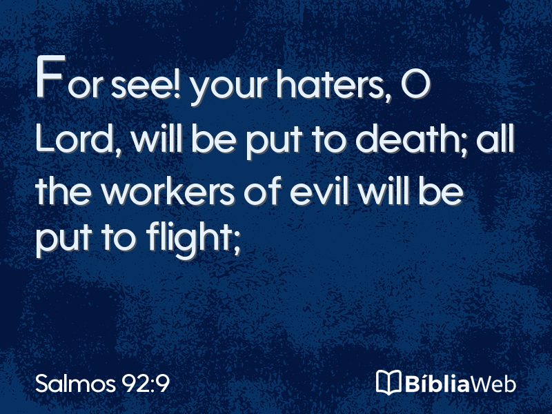 Salmos 92:9 em imagem para compartilhar