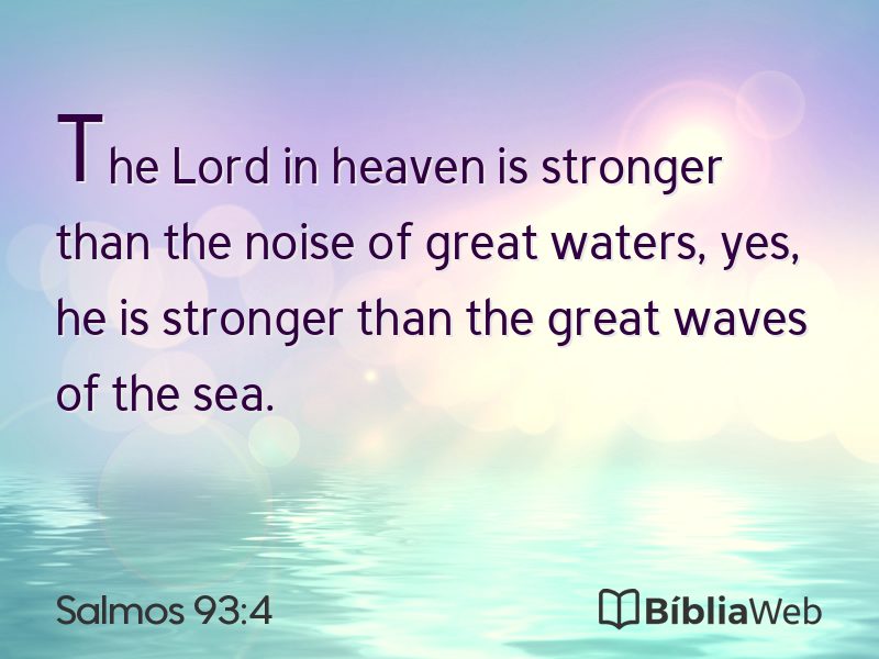 Salmos 93:4 em imagem para compartilhar