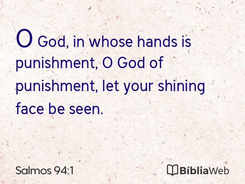 Salmos 94:1 em imagem para compartilhar