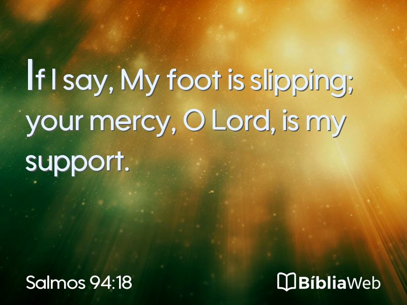 Salmos 94:18 em imagem para compartilhar