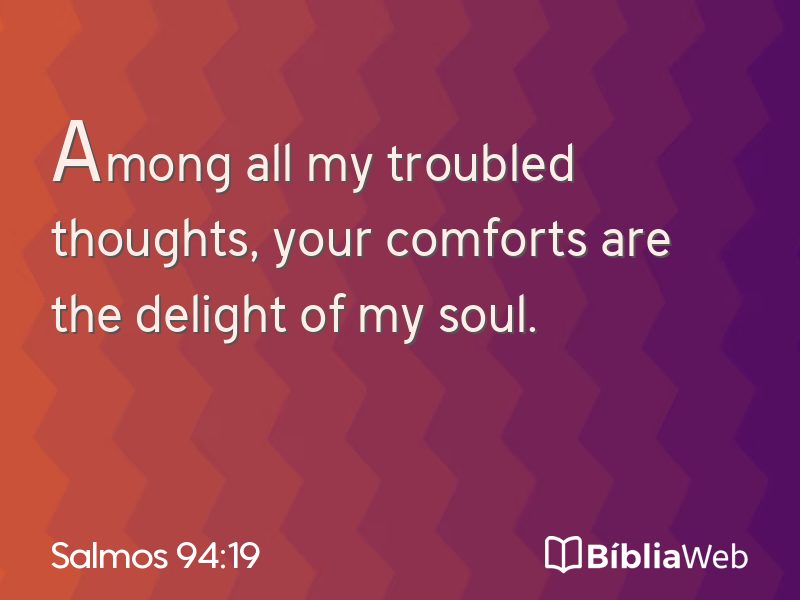 Salmos 94:19 em imagem para compartilhar