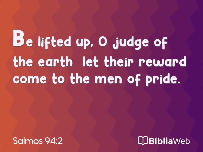 Salmos 94:2 em imagem para compartilhar