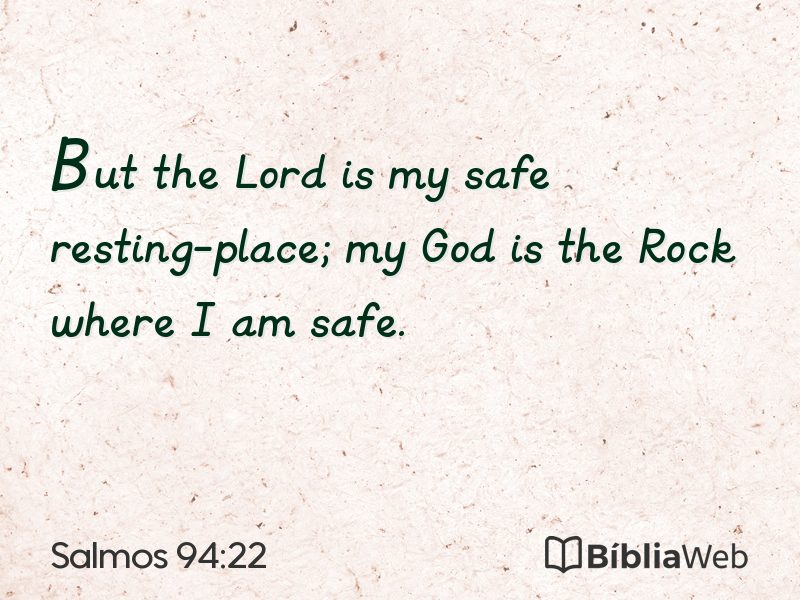 Salmos 94:22 em imagem para compartilhar