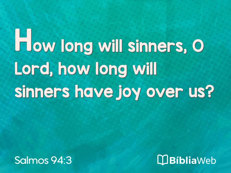 Salmos 94:3 em imagem para compartilhar