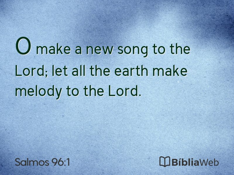 Salmos 96:1 em imagem para compartilhar