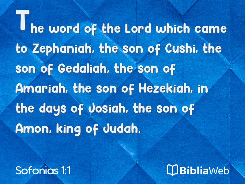 Sofonias 1:1 em imagem para compartilhar
