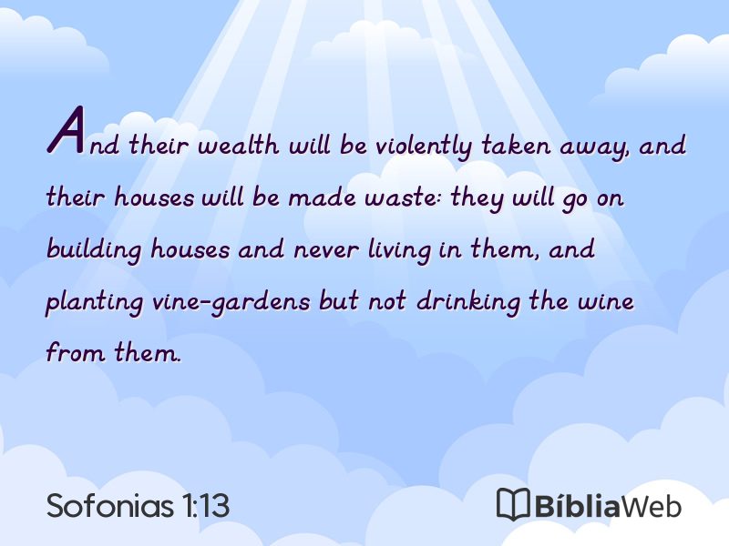 Sofonias 1:13 em imagem para compartilhar