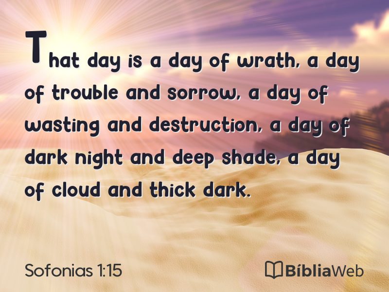 Sofonias 1:15 em imagem para compartilhar