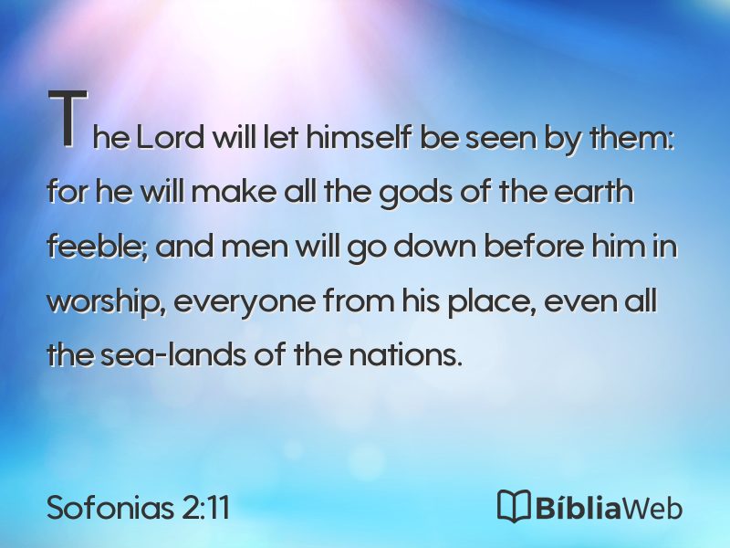 Sofonias 2:11 em imagem para compartilhar