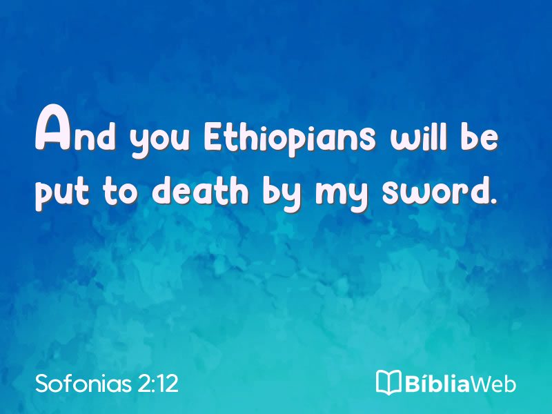 Sofonias 2:12 em imagem para compartilhar
