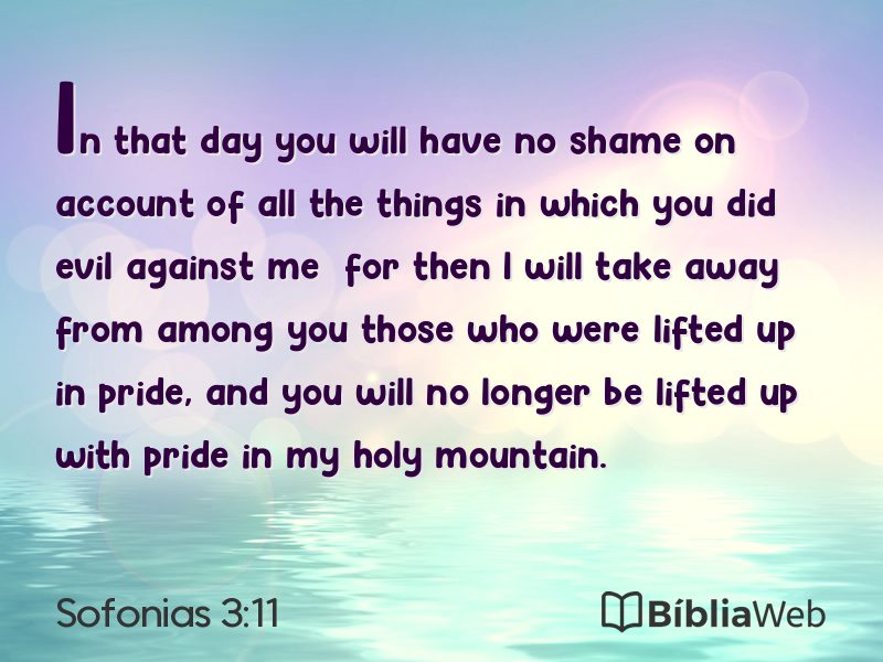 Sofonias 3:11 em imagem para compartilhar