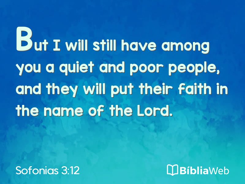 Sofonias 3:12 em imagem para compartilhar