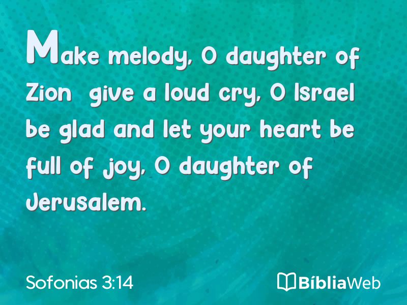 Sofonias 3:14 em imagem para compartilhar