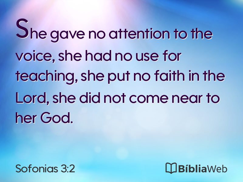 Sofonias 3:2 em imagem para compartilhar