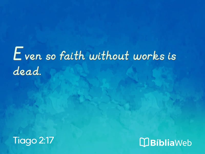 Tiago 2:17 em imagem para compartilhar