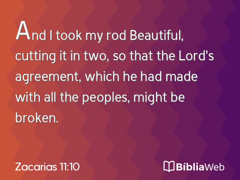 Zacarias 11:10 em imagem para compartilhar