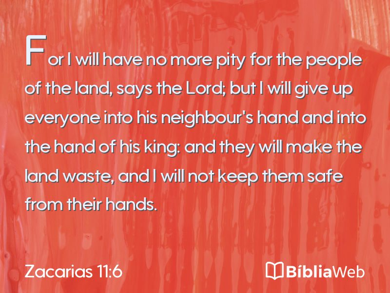 Zacarias 11:6 em imagem para compartilhar