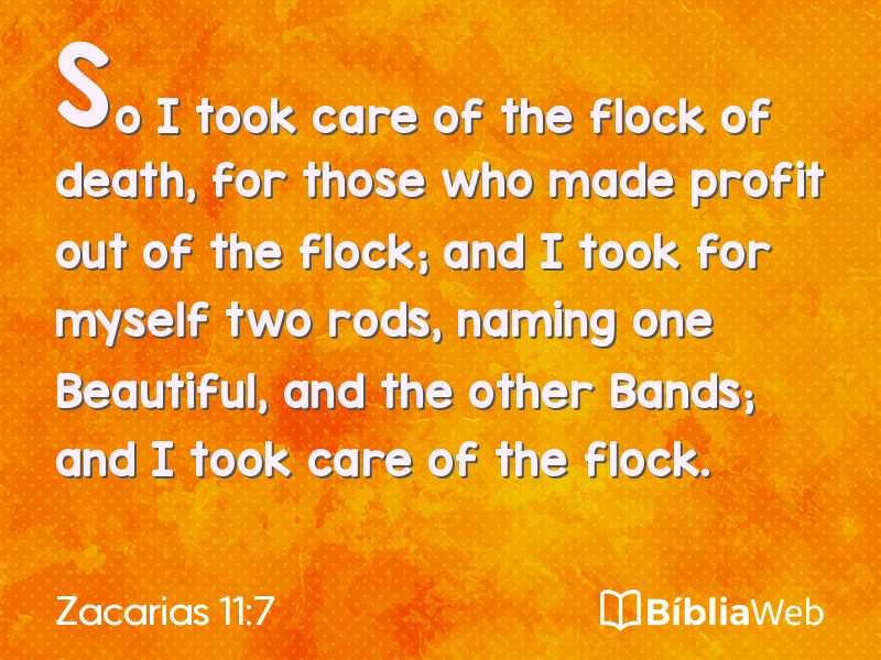 Zacarias 11:7 em imagem para compartilhar