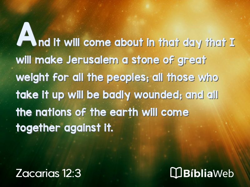 Zacarias 12:3 em imagem para compartilhar