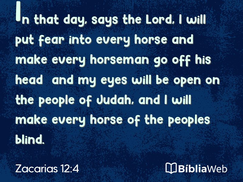 Zacarias 12:4 em imagem para compartilhar
