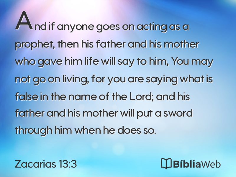 Zacarias 13:3 em imagem para compartilhar