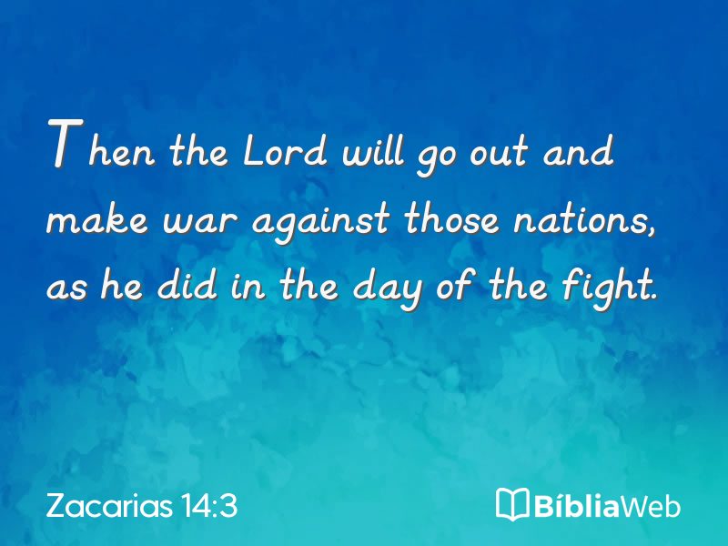 Zacarias 14:3 em imagem para compartilhar