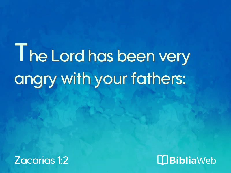 Zacarias 1:2 em imagem para compartilhar