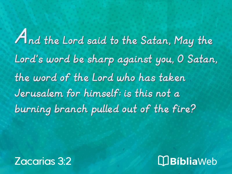 Zacarias 3:2 em imagem para compartilhar
