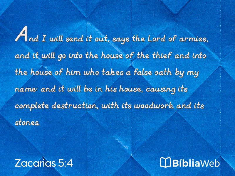 Zacarias 5:4 em imagem para compartilhar