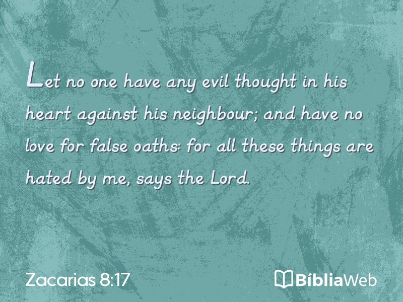 Zacarias 8:17 em imagem para compartilhar
