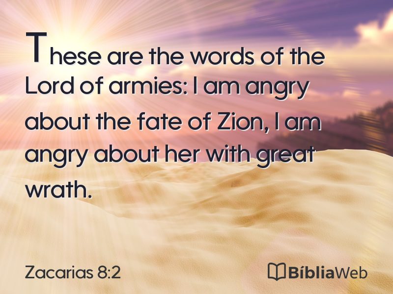 Zacarias 8:2 em imagem para compartilhar