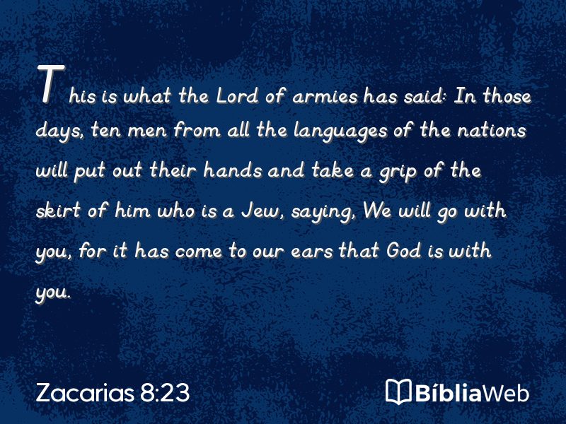 Zacarias 8:23 em imagem para compartilhar