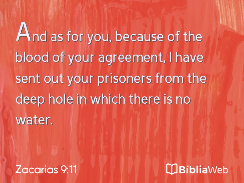 Zacarias 9:11 em imagem para compartilhar