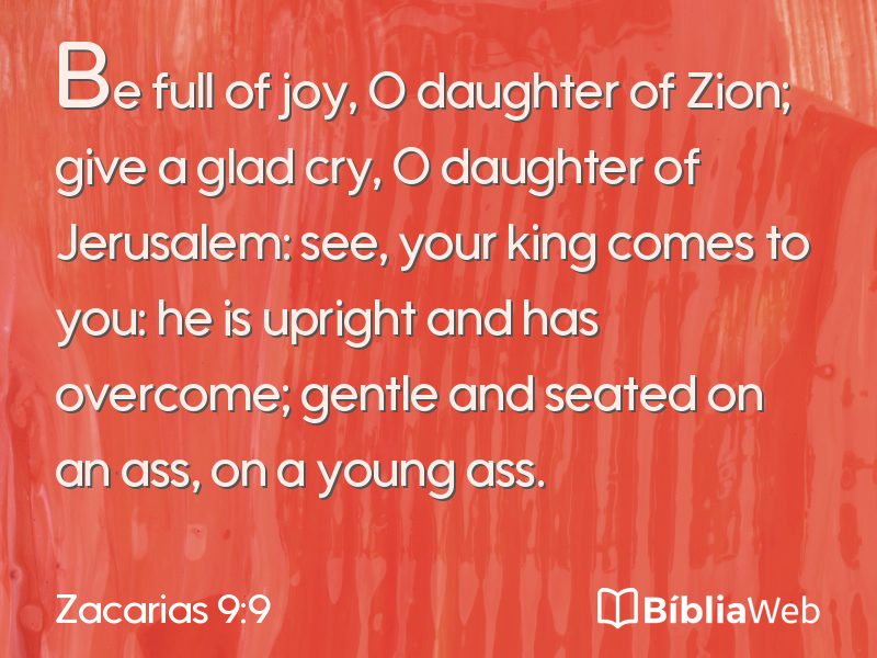 Zacarias 9:9 em imagem para compartilhar