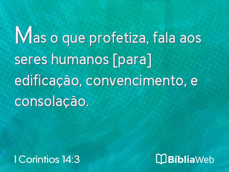 I Coríntios 14:3 em imagem para compartilhar