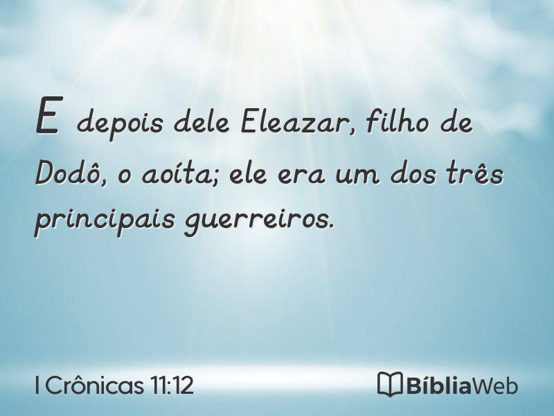 I Crônicas 11:12 em imagem para compartilhar