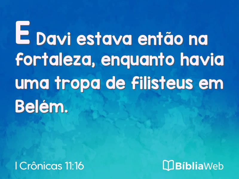 I Crônicas 11:16 em imagem para compartilhar