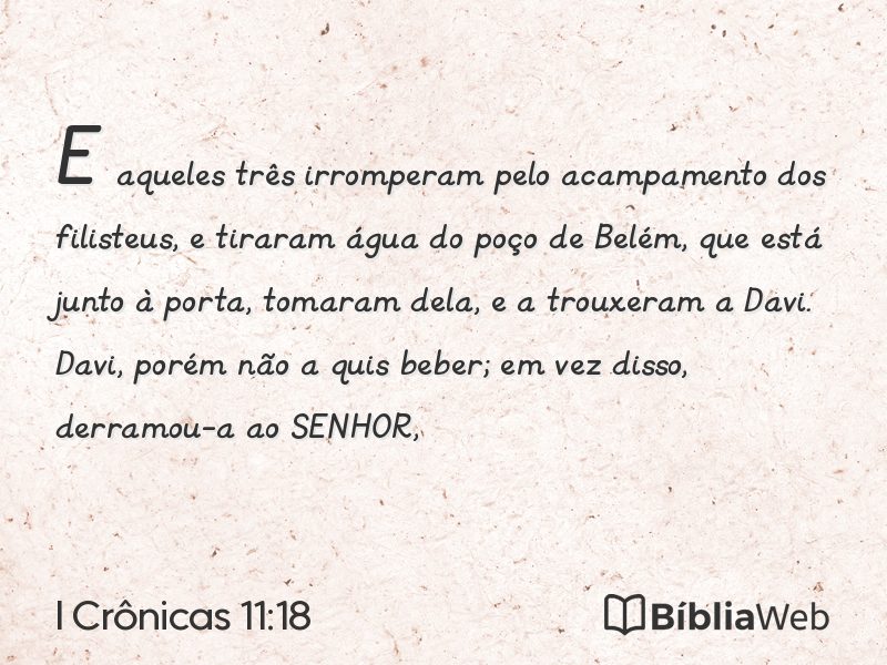 I Crônicas 11:18 em imagem para compartilhar