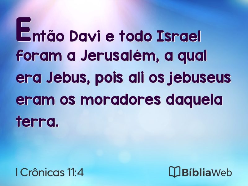 I Crônicas 11:4 em imagem para compartilhar