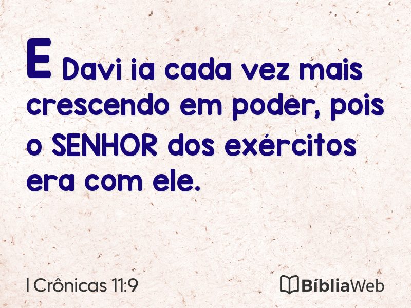 I Crônicas 11:9 em imagem para compartilhar