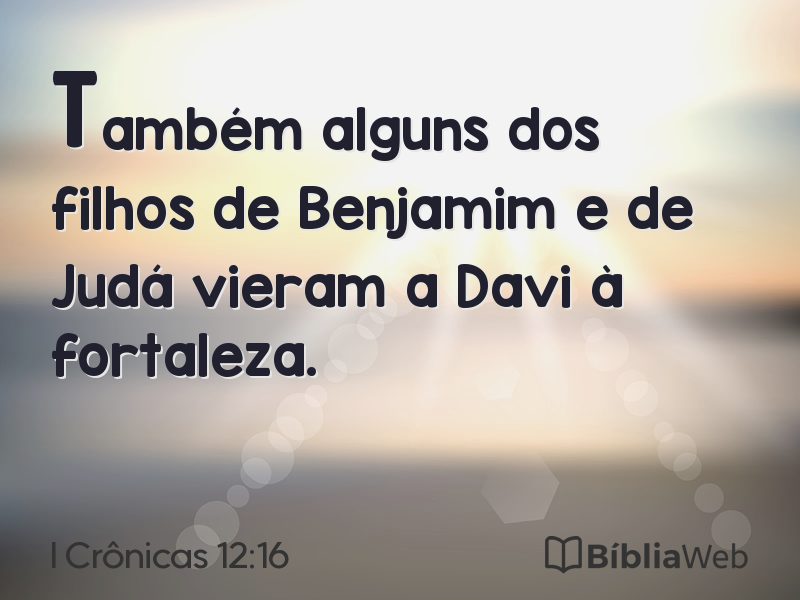 I Crônicas 12:16 em imagem para compartilhar